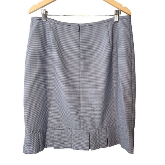 2-PC TAHARI Blue Houndstooth Blazer & Pencil Skirt Set - Picture 4 of 9